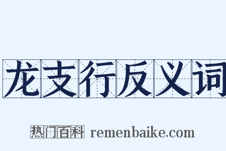 龙支行反义词是什么意思的图片